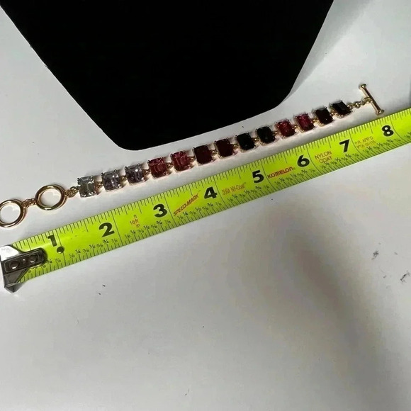 Emerald Cut Tennis Bracelet New - Picture 3 of 3